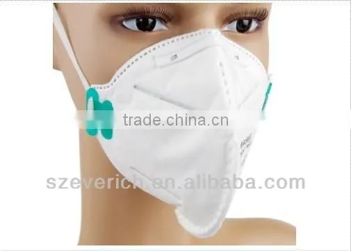 NIOSH 95,FFP1,FFP2, Good Quality 5Plys Vertical Folded Actived Carbon Dust Mask