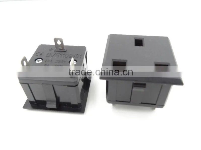 AC Power Receptacle Wall Charger Outle UK Plug 13AMP