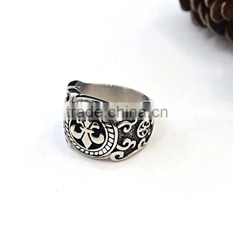 beautiful finger ring 316l stainless steel gothic fashion rings