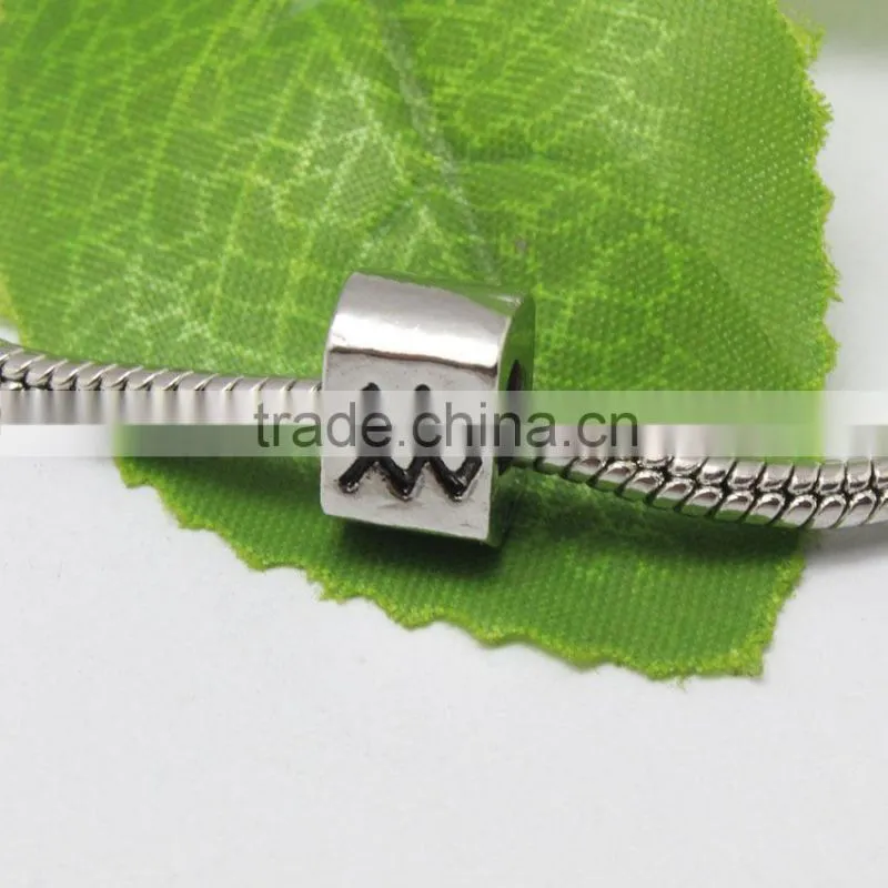 Antique Square Shape Silver Metal Beads, Hot Jewelry Bracelets Accessories