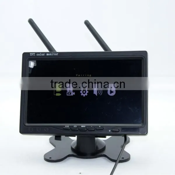 DW-7001-4 7inch digital signal wireless camera system with DVR recording, QUAD function, provide stable, confidential signal