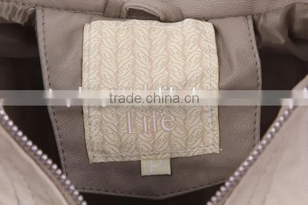 Lady's cheap stocklot leather jacket with high quality