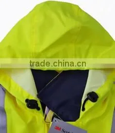 EN471 His -vis raincoat with reflective reflective