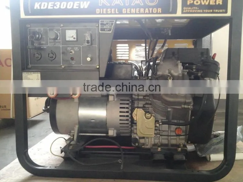 diesel welding generator 3.2kva KDE300EW