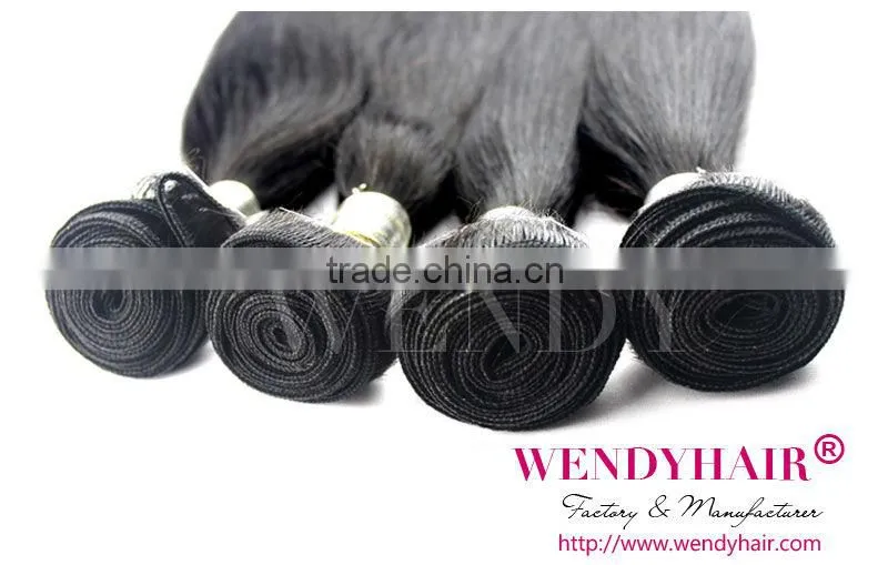 100% European Virgin Remy Hair Straight Hair Weaving Weft Hair