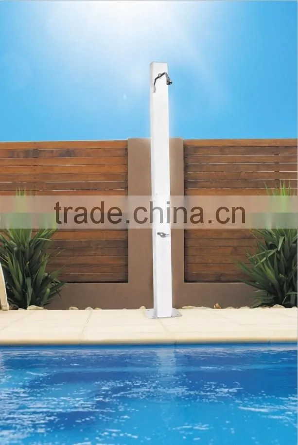 Audemar Aluminum or Stainless Steel 316 Straight Outdoor Garden Shower In Powder Coating Or Mirror Finishing