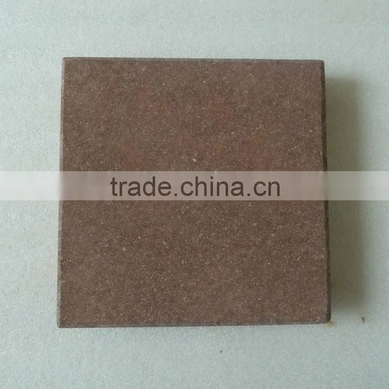 red sandstone tile