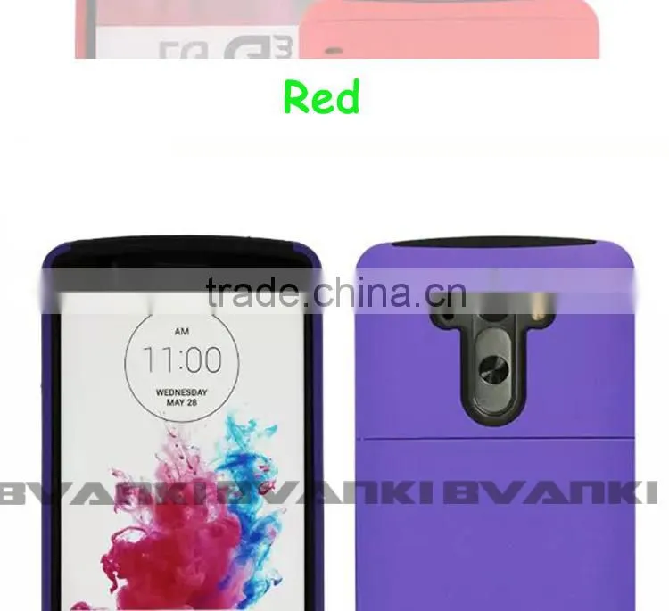 Creative 2 In1 Credit Card Holder Back Case for LG G3 luxury new model mobile phone for LG G3 smartphone accessorie card case