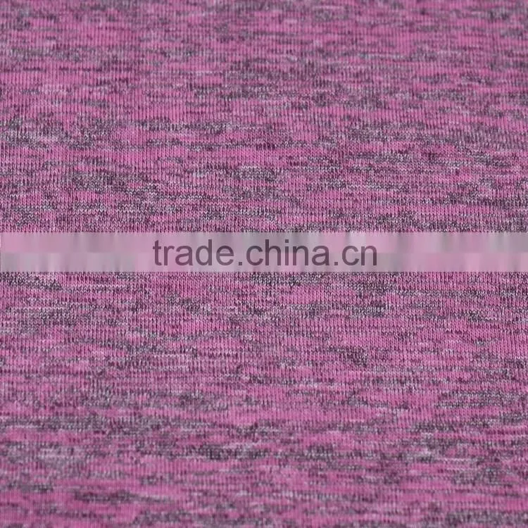 Knitted T/R blend polyester rayon spandex jersey fabric