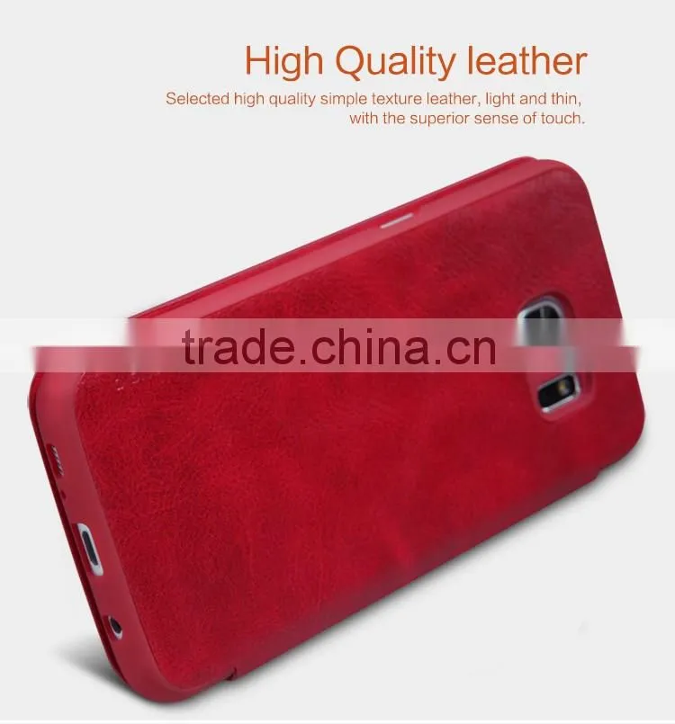Nillkin Brand Qin Series Luxury Card Holder Case for Samsung S7 Edge Shockproof Flip Leather Case MT-5515