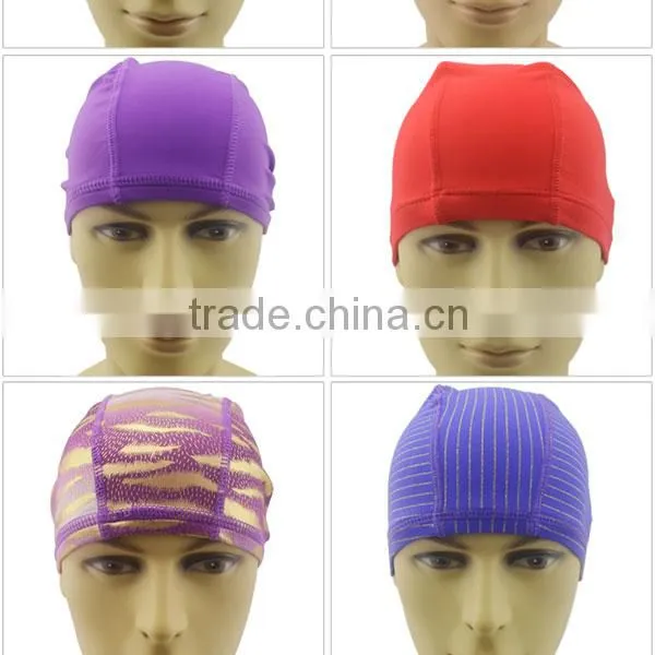 2015 hot sale lycra swimming cap ,spandex swim cap