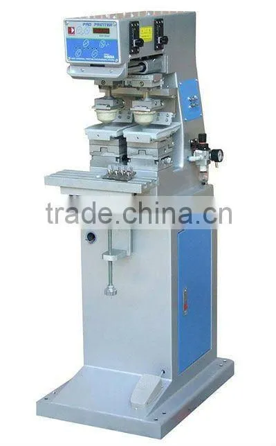 Two color pneumatic pad printing machine