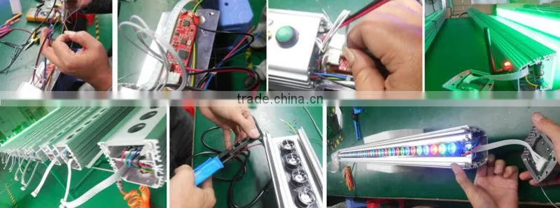 L1000mm Outdoor DMX RGB 3IN1 48pcs SMD5050 8pixel circular led tube