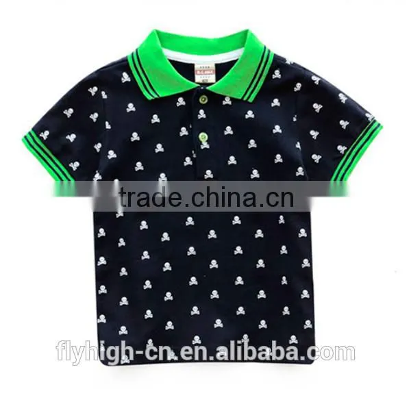 logo printed t shirt fashion custom polo t shirt for kids