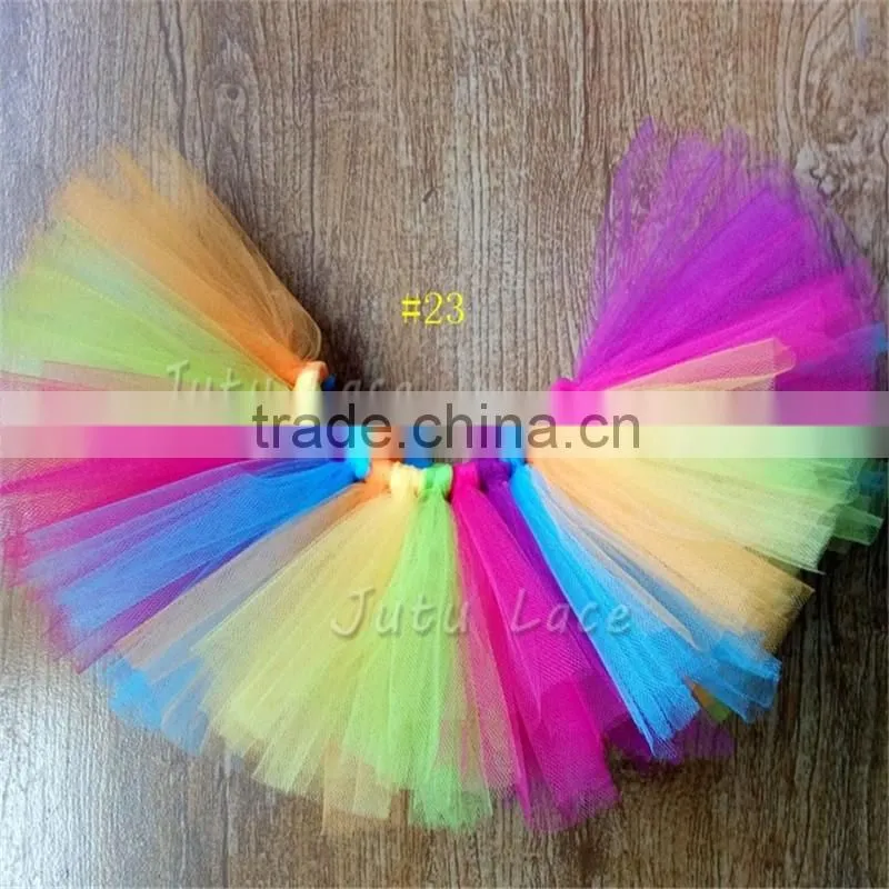 Fancy Kids tutu skirts - factory directly children tutu rainbow - baby girls photography decorative tutu skirts