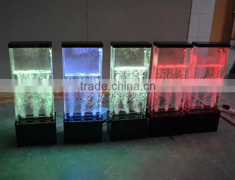 7 RGB LED small water bubble spot panels water wall room divider