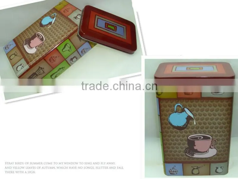 storage tin box, Food Grade Tinplate, CMYK Printing, good-looking on surfance.