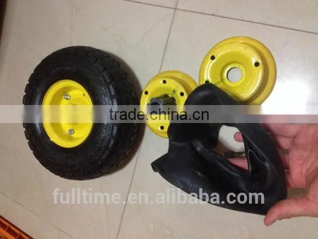 High Quality manufacturer pneumatic wheel 30mm 10x3.5-4