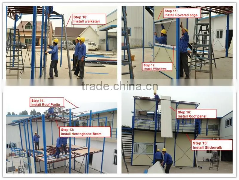 prefabricated school building prefab student dormitory building