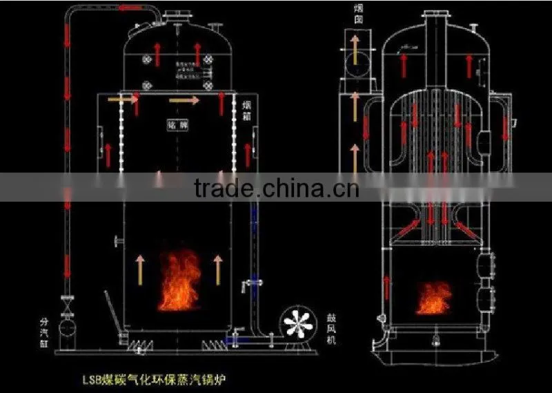 0.3t LNB series of steam boiler for hotel and bath center