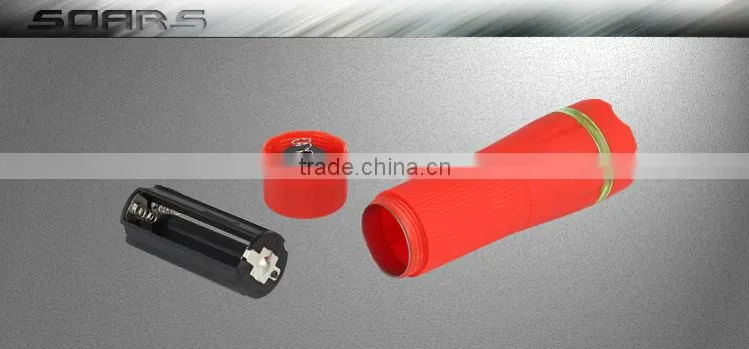 Plastic LED flashlight ABS Adjustable zoom flashlight 3AAA led zoom flashlight