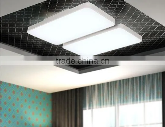 60w+60w retangular black room light
