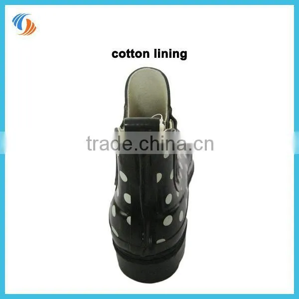 Women Printing Chelsea Boots Rubber Boots Ankle Wellies