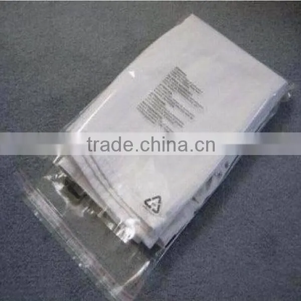 plastic bag with suffocation warning words