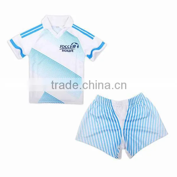 Custom made soccer practice uniform for high school team