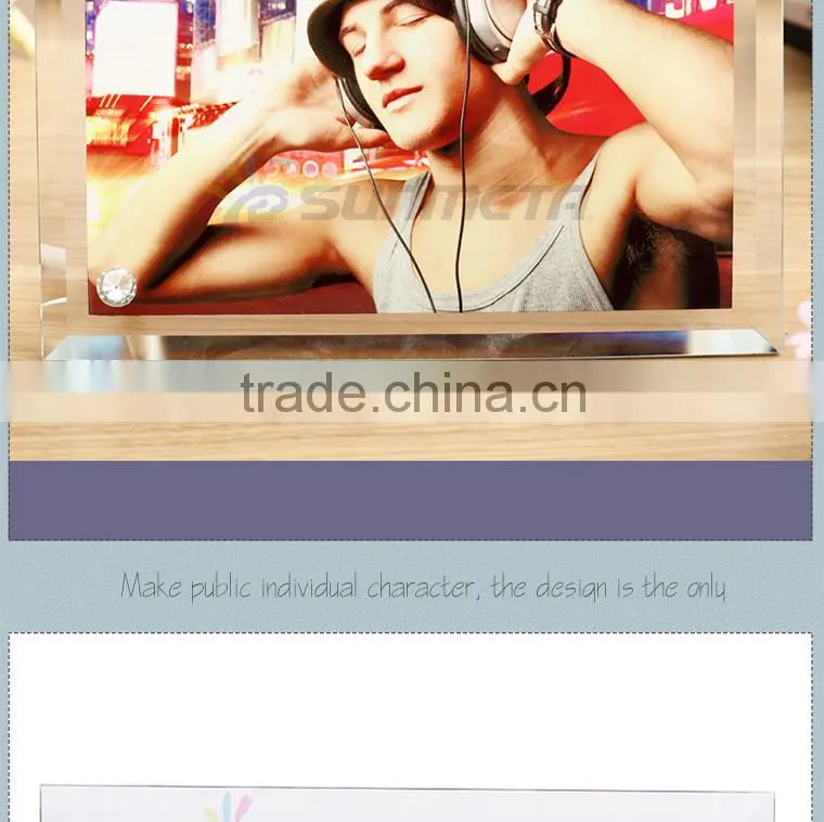 Sunmeta factory directly high quality blank sublimation glass photo frame BL-05