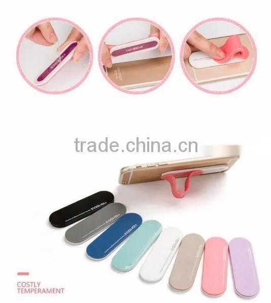 Popular design 3m sticker silicone phone holder /back stick holder