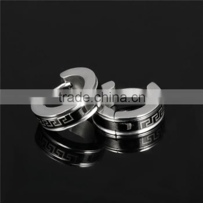 316L jewellery cool style trend 2016 hoop earrings for man
