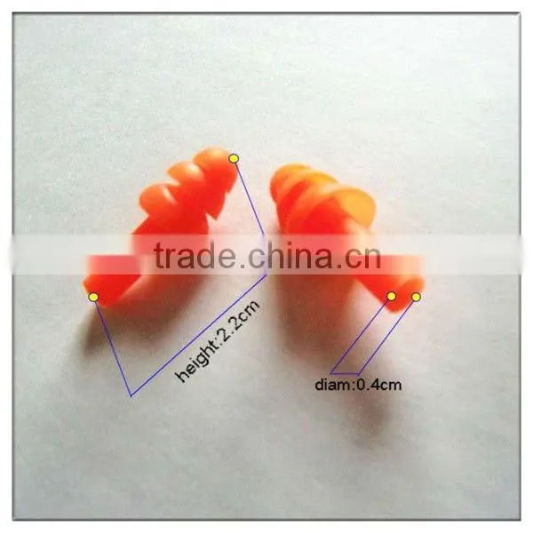 Brand silicone ear plugs SNR:27db silicone ear plugs with string polyurethane material ear plug stop noise silicon ear plug