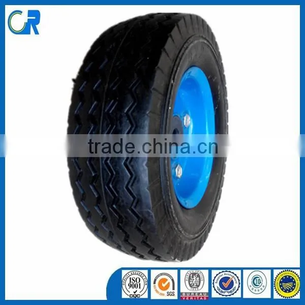 Yinzhu direct production environmental 3.00-8 polyurethane solid tire for wheel barrow
