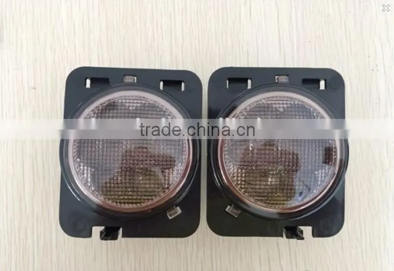 LED Side Maker lights for Jeep Wrangler Amber Front Fender Flares Parking Turn Lamp Bulb Indicator Lens