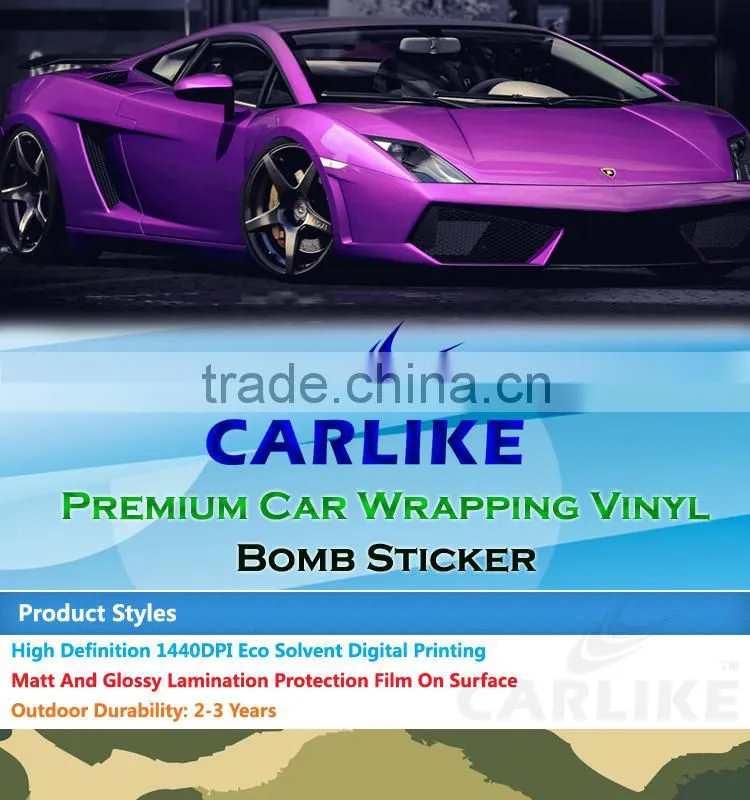 HD-073 Air Bubble Free Durable Car Body Sticker Bomb Camouflage Vinyl