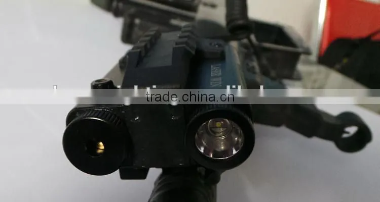 Tactical rifle green laser sight plus led flashlight