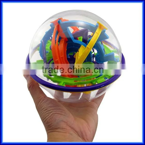 High quality plastic children intellect 3D puzzle maze ball/educational puzzle toy