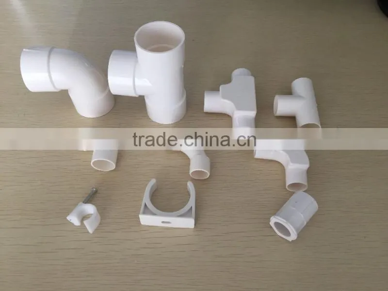 Manufacturer plastic U- PVC Elbow for electrical pipe conduit fittings