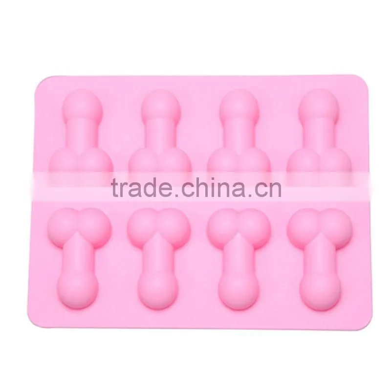 1PCS NEW Sey penis cake mold dick ice cube tray Silicone Mold Soap Candle Moulds Sugar Craft Tools Bakeware Chocolate Moulds