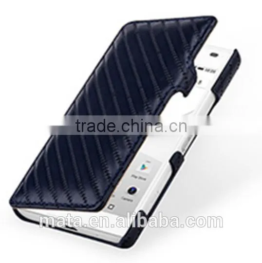 Genuine Cow Leather Case For Business Men For Sony Xperia Z5