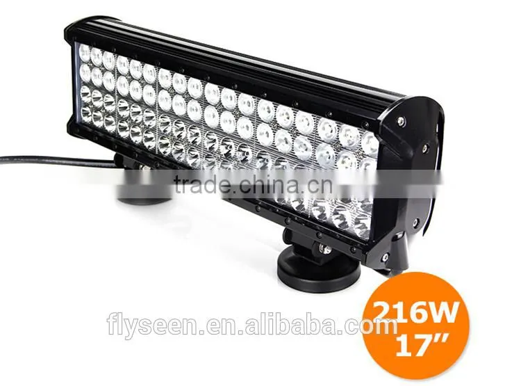 High power vehicle light bar 216w 12v off road led light bar 216w led light bar,headlamp, police lights