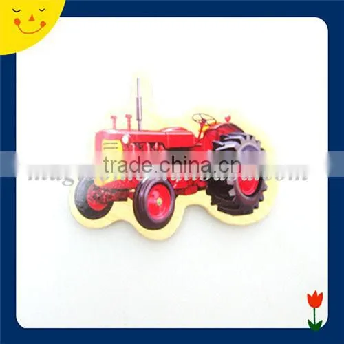 Custom design decorational car shape magnetic wooden puzzle
