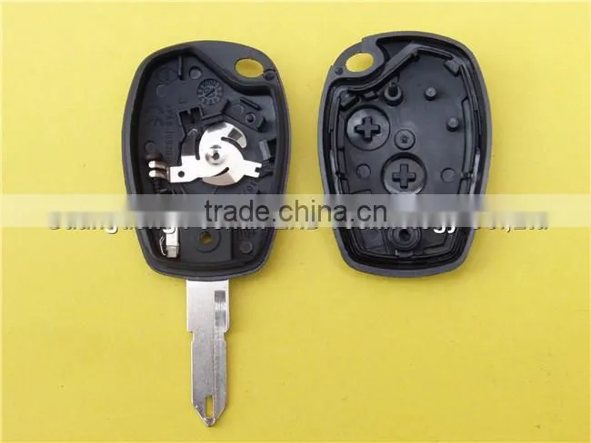2 Button Key Case replacement 206 blade for Renault Megane Car Remote Key Blank Fob no logo