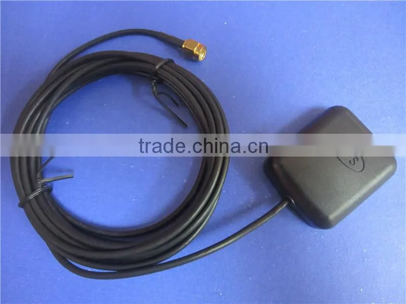 Car GPS Navigation Antenna Aerial with SMA Male Connector 3M Cable H1E1 SMA Male Straight Mcx GPS Antenna 1575.42MHz