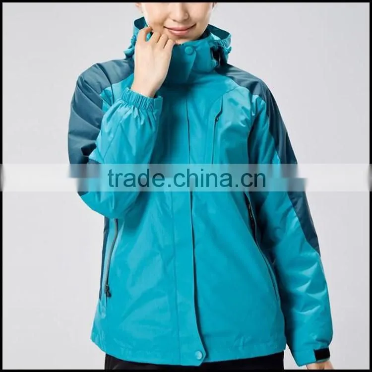 hot sale women yellow active ski jacket with top quality and keep warm