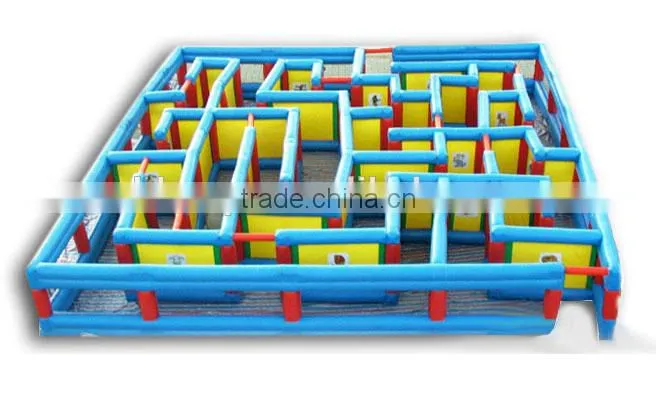 Newdesign inflatable labyrinth maze game for amusement park