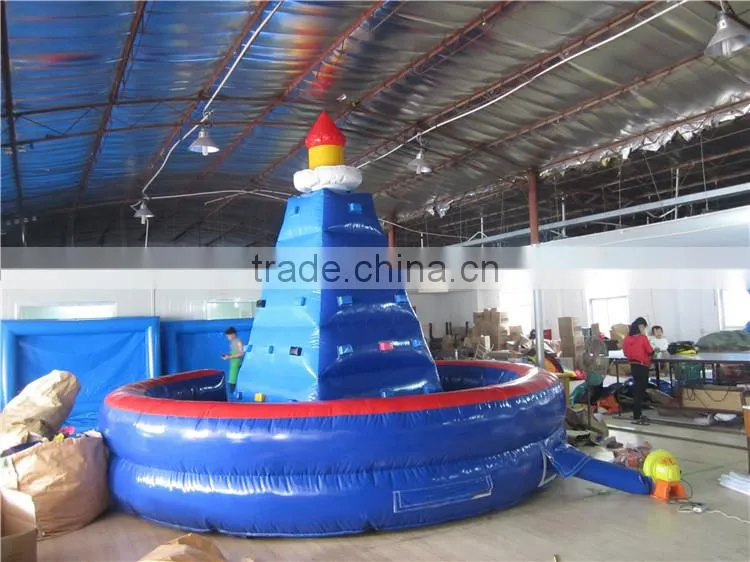 2016 best sell outdoor inflatable rock climbing wall for sale