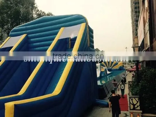 Gaint Outdoor inflatable floating obstacle with frame pool