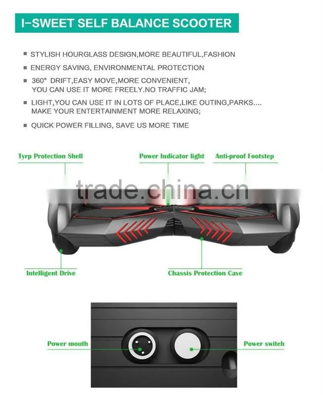 2016 China Factory Price Wholesale OEM skateboard CE FCC UL2272 msds un38.3 6.5 Inch 2 wheels scooter